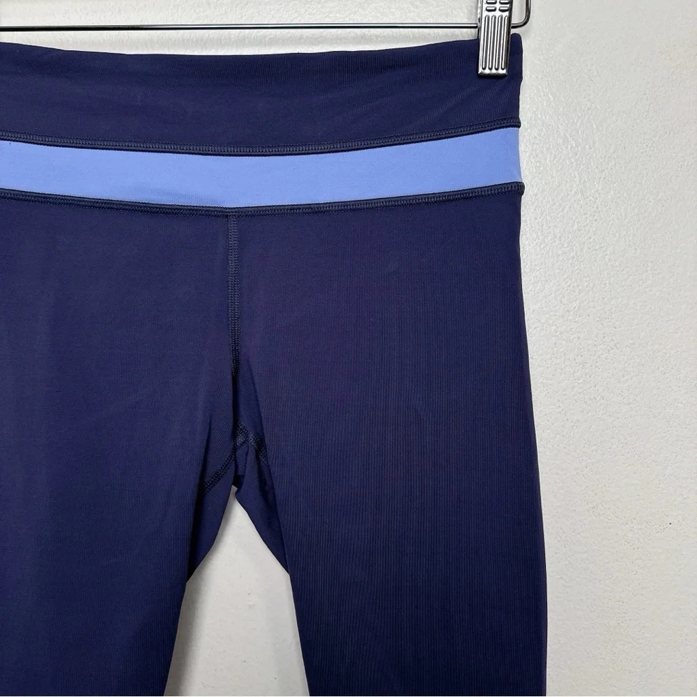 Lululemon Womens 4 Run Inspire Crop II Cadet Blue Lullaby - Picture 5 of 14